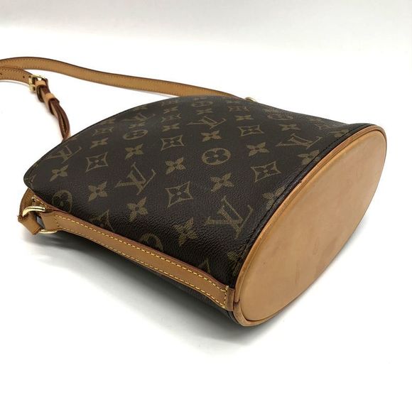 Louis Vuitton M51290 Drouot Shoulder Bag Monogram Brown Women Men Vintage USED - Picture 4 of 10